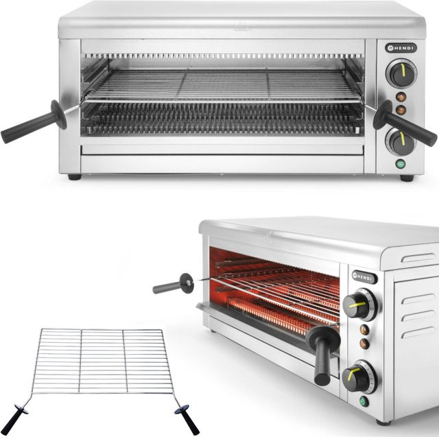 Hendi Salamander Quarz Toaster GN 11 in Silber aus Edelstahl mit Timer - Bild 1