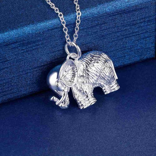 SAY Halskette 925 Silber, Elefanten-Anhänger, Damen - Bild 1