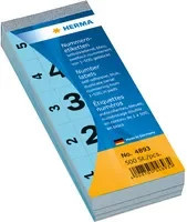 HERMA Nummernetikett aus Papier, vielseitig einsetzbar, Breite: 2,8 cm, Höhe: 5,6 cm - Bild 1