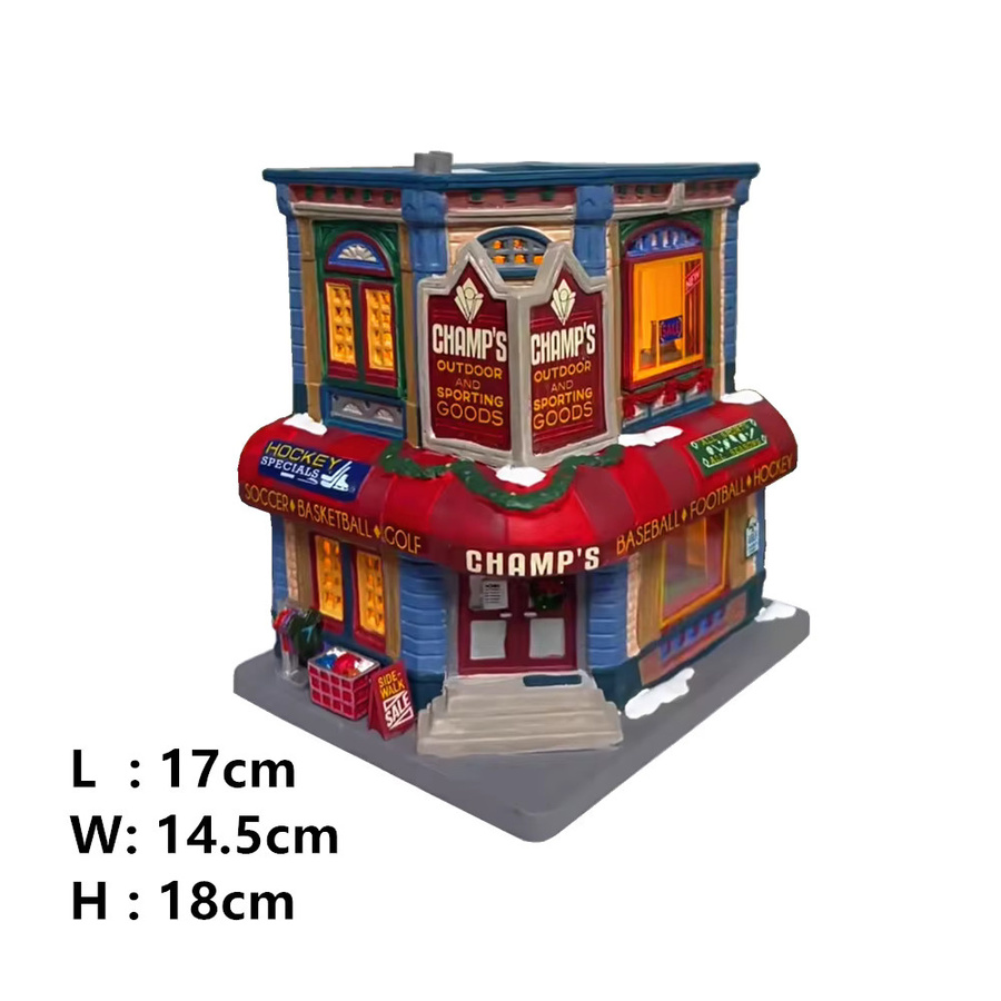 Lemax Keramik Hausfigur als bunte Miniatur-Dekoration für Halloween und Weihnachten - Bild 2