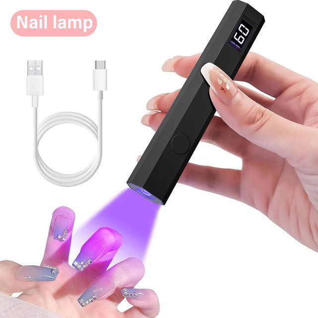 YIKOOLIN UV-LED-Nageltrockner, Mini Gel-Lack Aushärtungslampe, USB-Aufladung - Bild 1