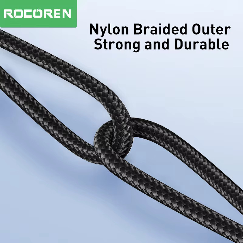 Rocoren USB Typ C auf 3,5 mm Klinke Aux Audiokabel Adapter Konverterkabel für iPhone 15 Pro Max und Xiaomi in Schwarz oder Grau - Bild 6