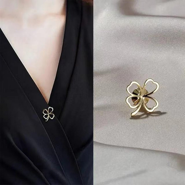 FashionFlair Schleifenbrosche, Gold, Damen, minimalistisch - Bild 1