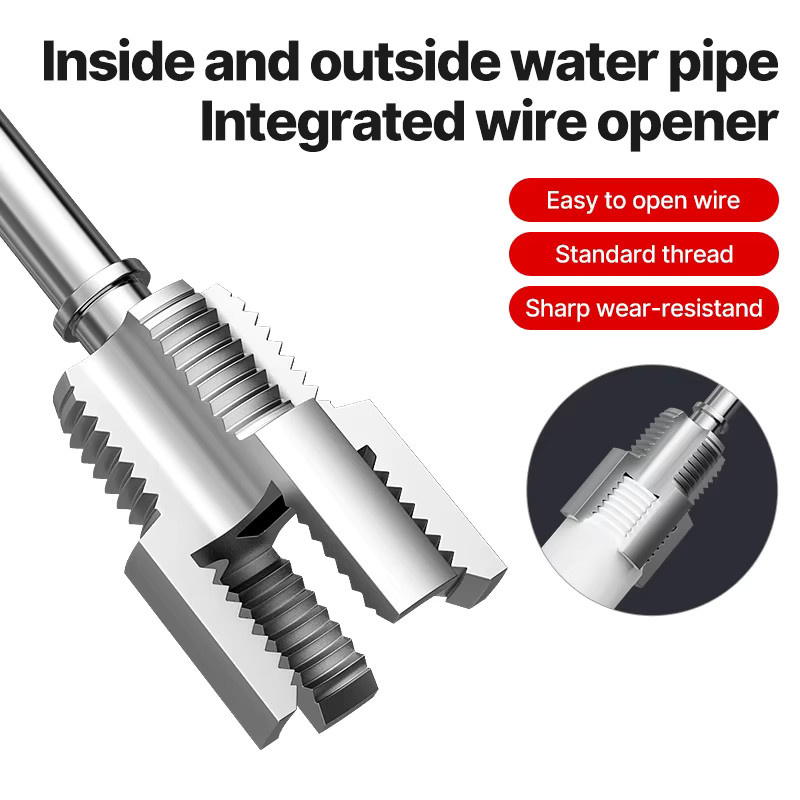 HUHAO Wasserrohr-Einfädler Gewindeschneidwerkzeug für PPR und PVC, 1/2 Zoll und 3/4 Zoll, für Innengewinde und Außengewinde - Bild 4
