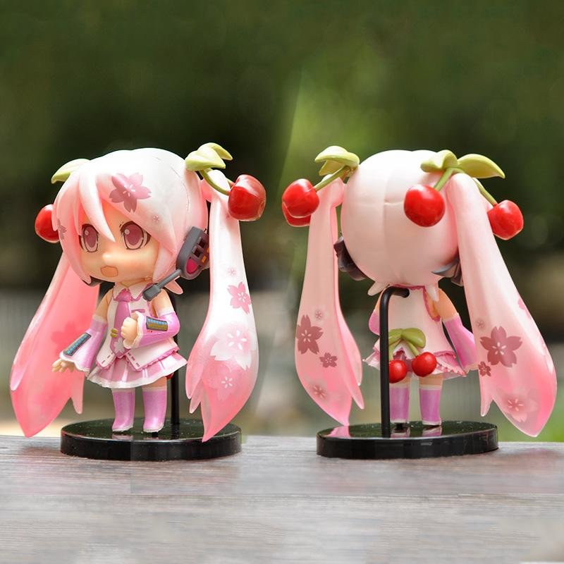 Yiran toy 1 Hatsune Miku Actionfigur Rosa Sakura Sitzende Position PVC - Bild 1