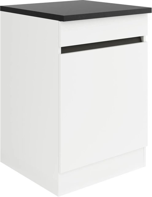 Optifit Küchen-Spülenunterschrank Luca932 in Weiß-Anthrazit, B/T/H: 60 x 60 x 88 cm - Bild 1
