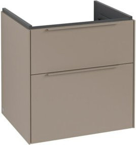 V&B Waschtischunterschrank Subway 3.0 in Tau Beige Matt B: 57,2 cm, T: 47,8 cm, H: 57,6 cm - Bild 1