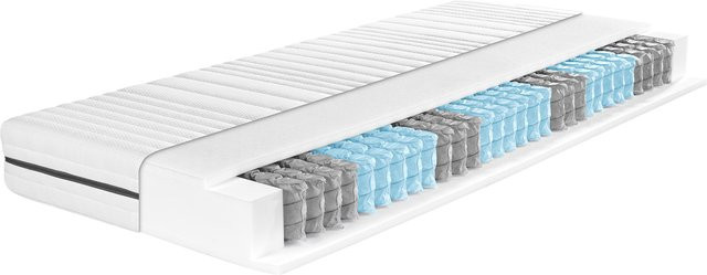 LIVARNO Taschenfederkernmatratze Support H3 in Weiß, B: 90 cm, L: 200 cm - Bild 1