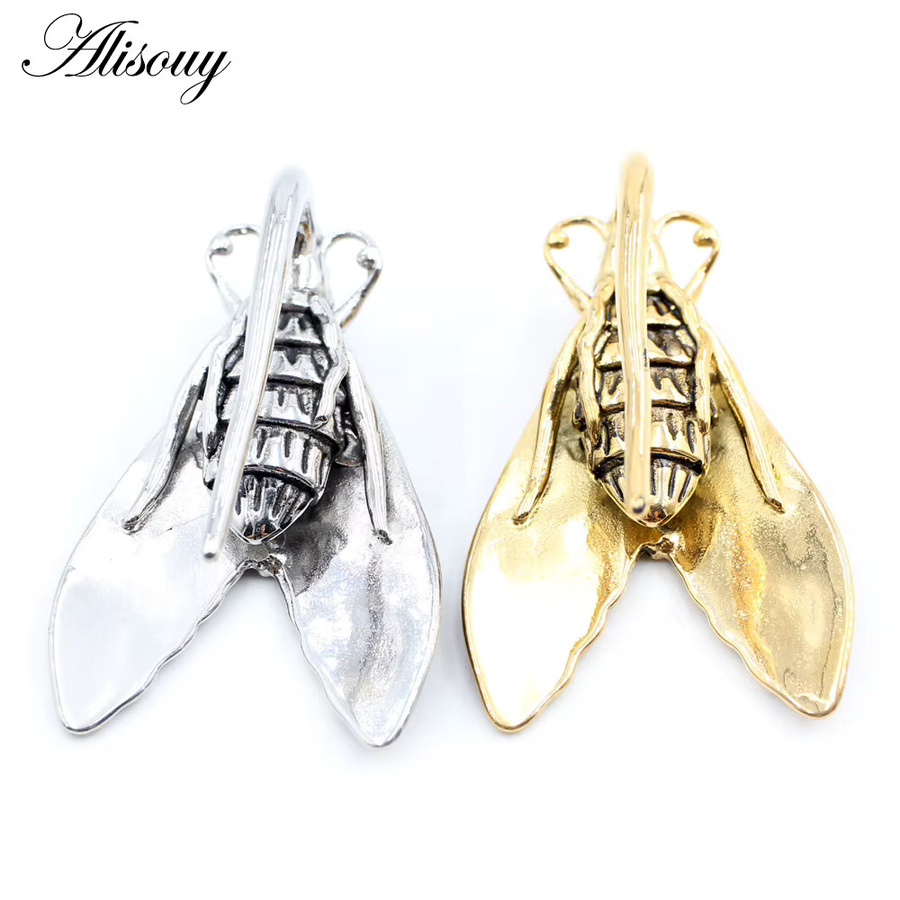 Alisouy Ohrringe Edelstahl, Biene Schmetterling Schädel, Unisex - Bild 2