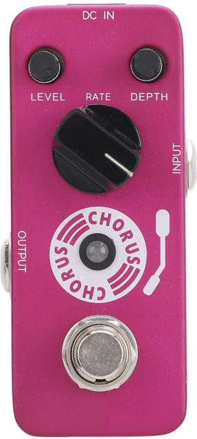 Fishine Choruspedal True Bypass Warm und Klarer Analoger Chorus-Effekt für E-Gitarre und Bass in Schwarz - Bild 1