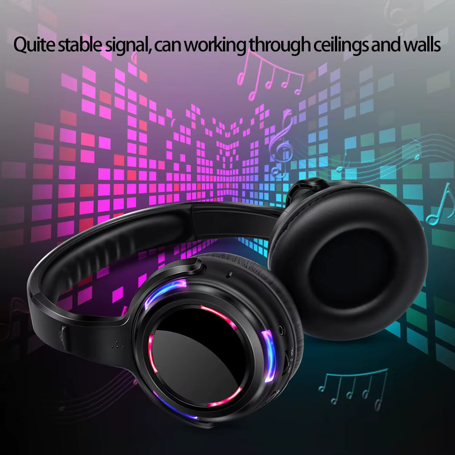 CATASSU Silent Disco Professional System mit 20 LED-Funkkopfhörern und 1 Sender in Schwarz - Bild 5
