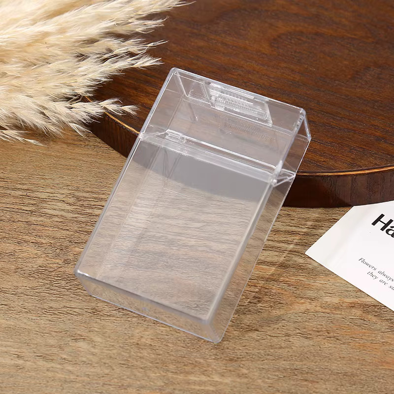 KeYi Zigarettenboxen aus Acryl, 2 Stück Set, transparent, wasserdicht mit Schiebedeckel, tragbare Zigarettenetuis für 20 Zigaretten - Bild 2