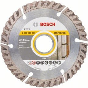 Bosch Diamanttrennscheibe Standard for Universal in Silber für Beton, Durchmesser: 115 mm, Bohrung: 22,23 mm, Dicke: 2 mm, Höhe: 10 mm - Bild 1