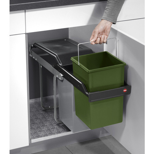 HAILO Einbau-Abfalleimer Multi-Box duo in Grau/Anthrazit mit 28 l Fassungsvermögen - Bild 3