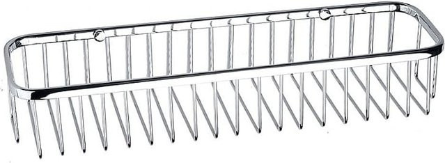 Brillantbad BYTRO Seifenkorb aus Messing in Chrom poliert, Farbe: Silber, B/T/H: 40,5 x 12 x 7 cm - Bild 1