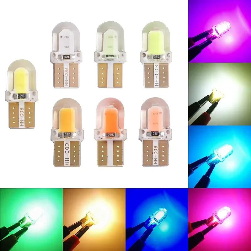 Amagi T10 COB LED Kennzeichenleuchten mit Silikon Gehäuse in Transparent, wasserdicht und hochhell - Bild 2