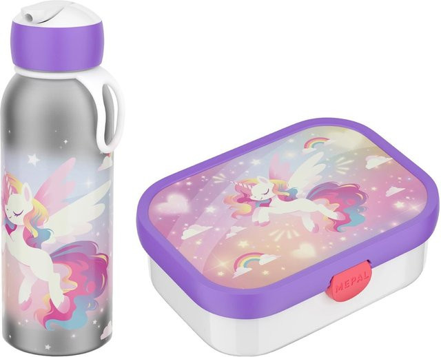 Mepal Campus Lunchset 2er Set mit Thermoflasche und Lunchbox mit Trennsteckern in Multicolour - Bild 1