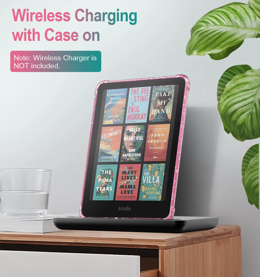 Dadanism Handschlaufe-Hülle für Kindle Paperwhite 12. Generation 2024, 7 Zoll, transparent, ultradünnes und flexibles TPU-Material mit Stoßstangen-Rückseite - Bild 3