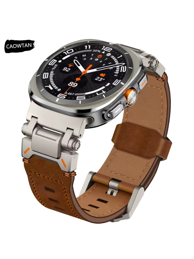 CAOWTAN Uhrenarmband Leder, Samsung Galaxy Watch Ultra 47 mm - Bild 3
