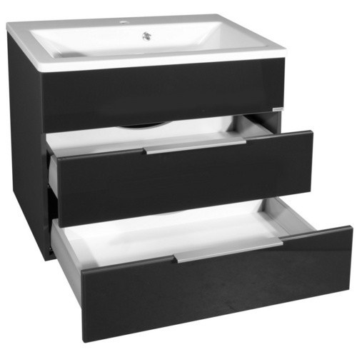 FACKELMANN Waschplatz-Set KARA in Anthrazit Grau, Breite: 80 cm - Bild 3
