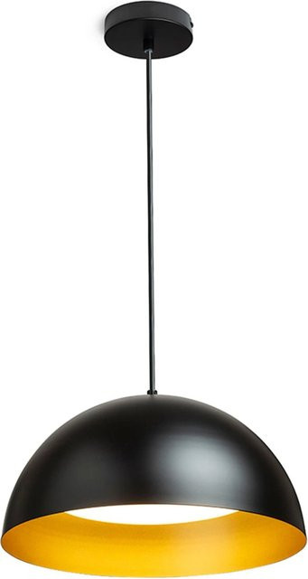 Rendl Pendelleuchte Gladys Schwarz aus Metall mit LED und E27 Fassung, 30 W - Bild 1