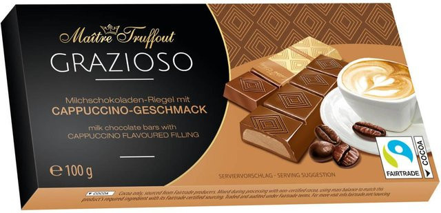 MaitreTruffout Grazioso Pralinen Cappuccino-Füllung 100 g - Bild 1