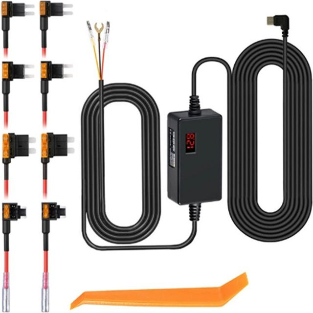 70mai Classic-Circuit Board Hardwire Kit mit USB-C für 12V/24V zu 5V Niederspannungsschutz in Schwarz für 70mai T800 M800 A810 Omni X800 - Bild 1