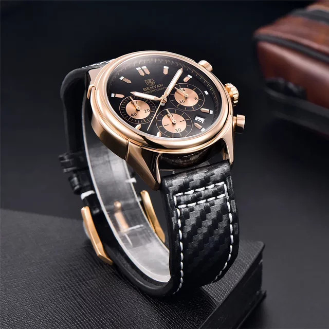 BENYAR Chronograph, Quarzuhr, Edelstahl, 42 mm, Herren - Bild 1