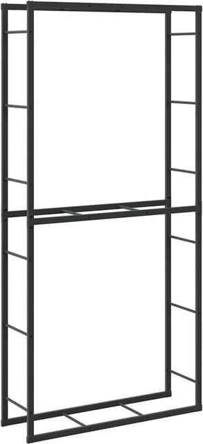 vidaXL Brennholzregal aus Stahl in Schwarz, B/T/H: 100 x 30 x 209 cm - Bild 1