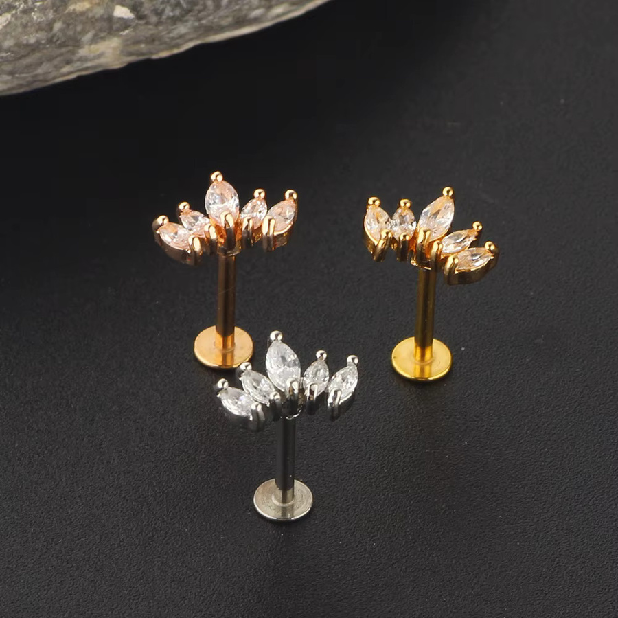 mling Helix-Ohrring Edelstahl, Zirkonia, Unisex - Bild 5