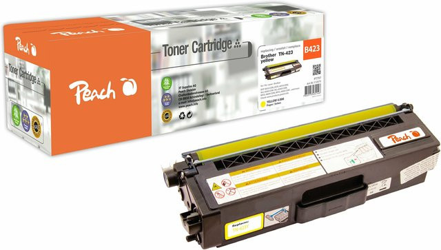 Peach B423 Y Toner XL ersetzt Brother TN-423Y für Brother DCPL 8410 CDN, HLL 8260 CDW und HLL 8360 CDW, Schwarz, wiederaufbereitet - Bild 1