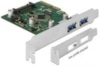 Delock USB-Erweiterungskarte PCIe x4 zu 2x extern USB 3.1 Gen 2 Typ-A Buchse 90298 - Bild 1
