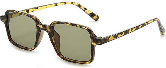 Dote Sonnenbrille, rechteckig, Vollrand, Kunststoff, gelb, multicolor, Damen - Bild 1