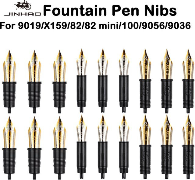 JINHAO Iridium Ersatzfeder für Füllfederhalter 9019 100 9056 9036 in Gold, erhältlich in EF/F/M Stärken - Bild 1