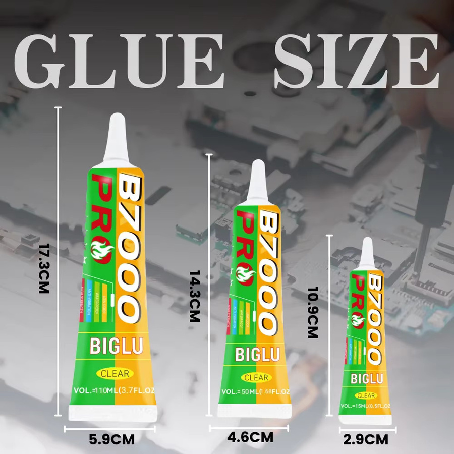FIXWANT B-7000 Upgrade Kleber B7000 PRO in Transparent, langsam trocknender Anti-Vibration-Kleber für Telefonrahmen, Batterieabdeckungen und Schmuckhandwerk - Bild 3
