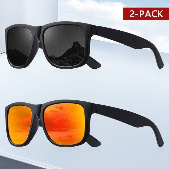 CRIXALIS Sonnenbrille, quadratisch, Vollrand, Kunststoff, schwarz, Unisex, polarisiert - Bild 1
