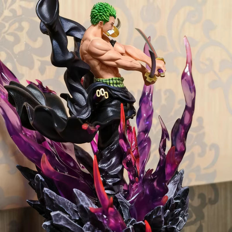 Bandai One Piece Zoro Actionfigur Santoryu Oni Giri aus PVC, mehrfarbig, Höhe: 30 cm - Bild 5