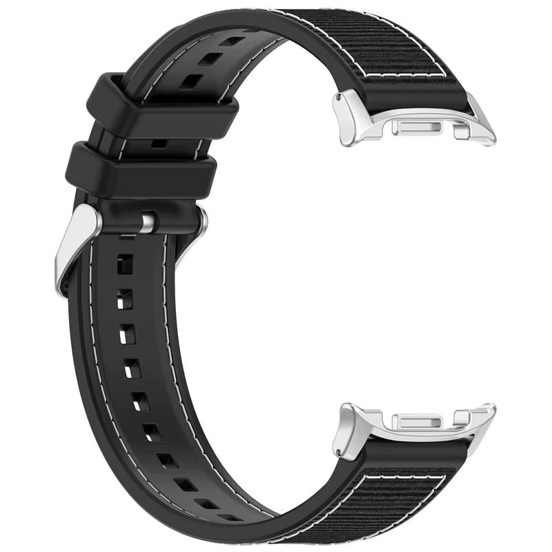 Samsung Uhrenarmband Silikon-Nylon, Schwarz, Unisex - Bild 2