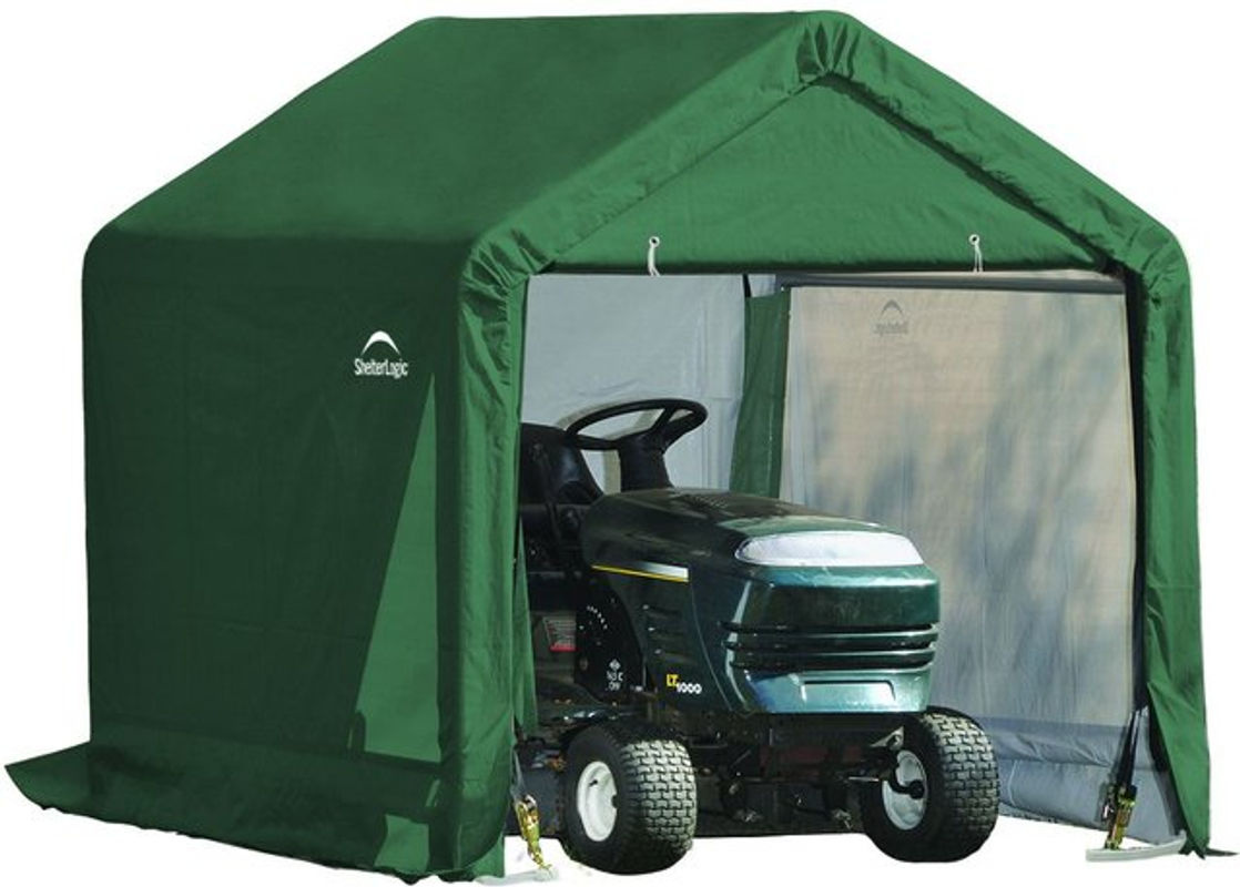 ShelterLogic Stahl Folien Zeltgarage Gerätehaus Grün B/H/L: 180 x 180 x 180 cm - Bild 3