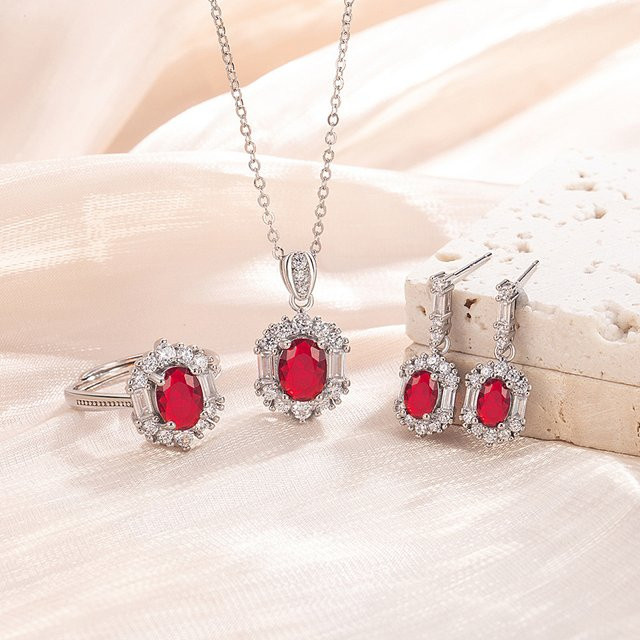 PABEYN Schmuckset, 925 Silber, Zirkonia - Bild 1