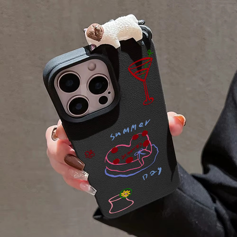 Stoßfeste 3D-Katzen-Cartoon Schutzhülle für dein Apple iPhone 15 und iPhone 14 - Bild 4
