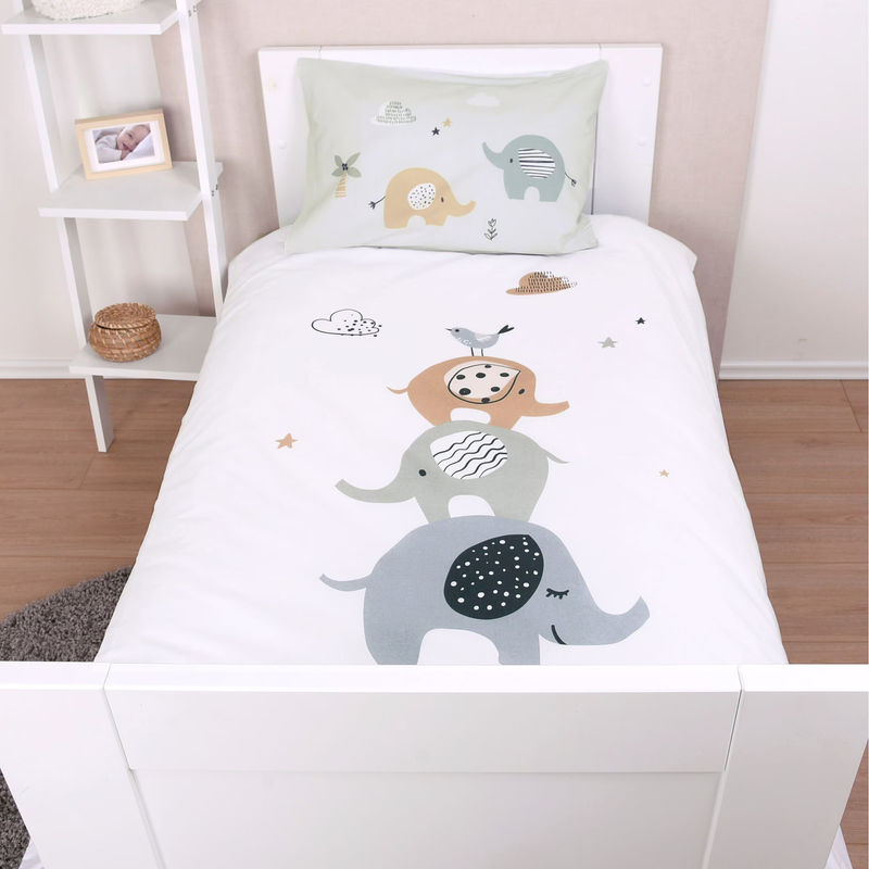 Baby Best Renforcé Wende-Bettwäsche aus Baumwolle für Babys, Farbe Weiss, B/H: 40 x 60 cm und 100 x 135 cm - Bild 3