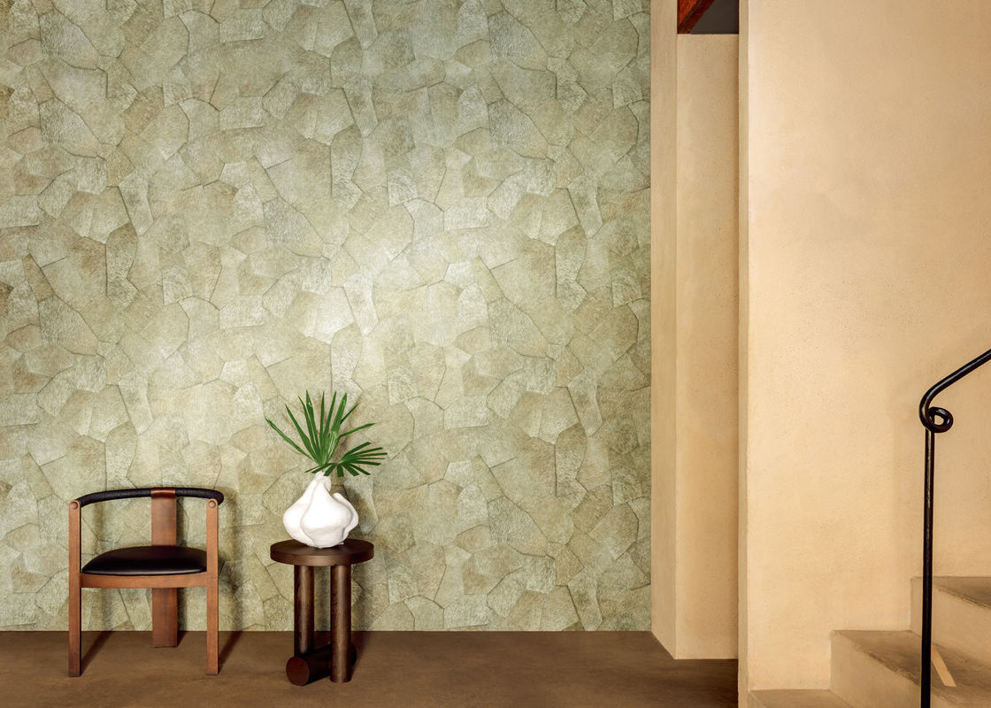 Élitis Tapete Pampa VP 967 60 in Grün und Beige mit Animal Print Design aus Vlies und Vinyl - Bild 2