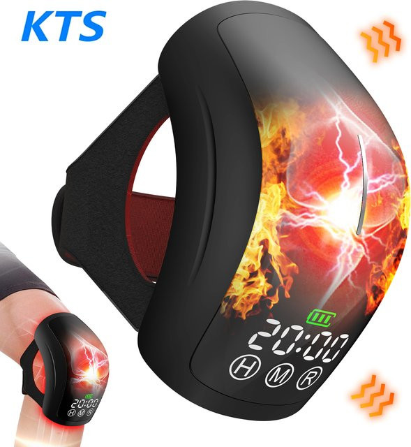 KTS Knie-Massagegerät, drahtlose Lasertherapie, Schwarz - Bild 1