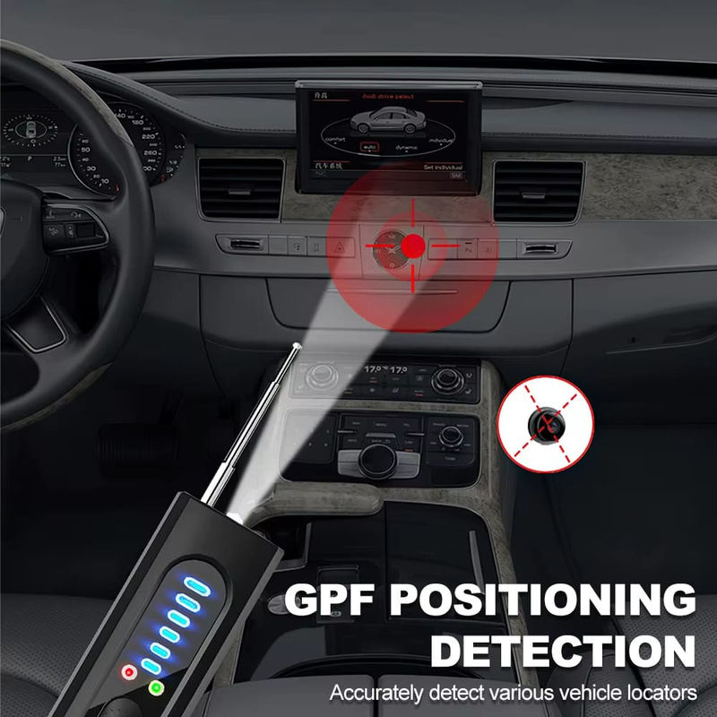 LS VISION Drahtloser HF-Signaldetektor und Anti-Spionage-Detektor zur Erkennung versteckter Kameras sowie magnetischer GPS-Ortungs-Tracker in Schwarz - Bild 13
