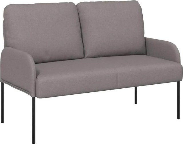 vidaXL Polstersofa mit Kissen in Taupe, modernes Design mit Sperrholz- und Polyesterrahmen, B/T/H: 110 x 80 x 115 cm - Bild 1