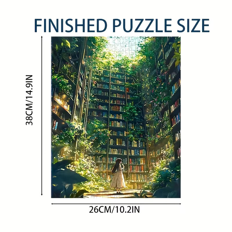 MaxRenard Grüne Bibliothekskunst, Puzzle, 1000 Teile, ab 14 Jahre - Bild 2