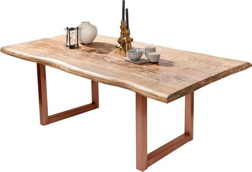 SIT Tisch TABLES & CO aus Mangoholz und Metall in Braun, Höhe: 76 cm, Breite: 90 cm, Tiefe: 77 cm - Bild 1