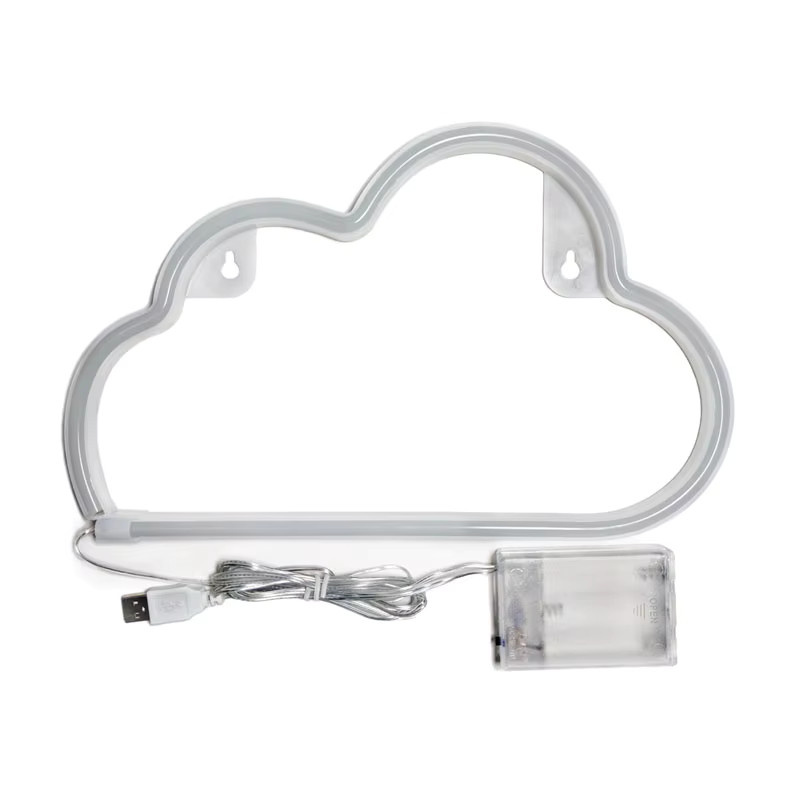 Shenzhi Tech Cloud Neon-Schildleuchte USB-betriebene LED-Tischlampe für Schlafzimmer und Kinderzimmer - Bild 4