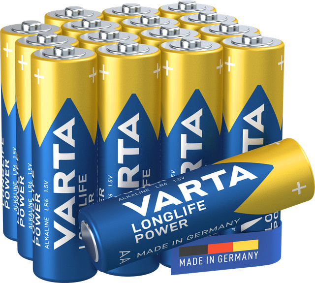 Varta Longlife Power AA Batterien im 16er Blister, Multicolor - Bild 1